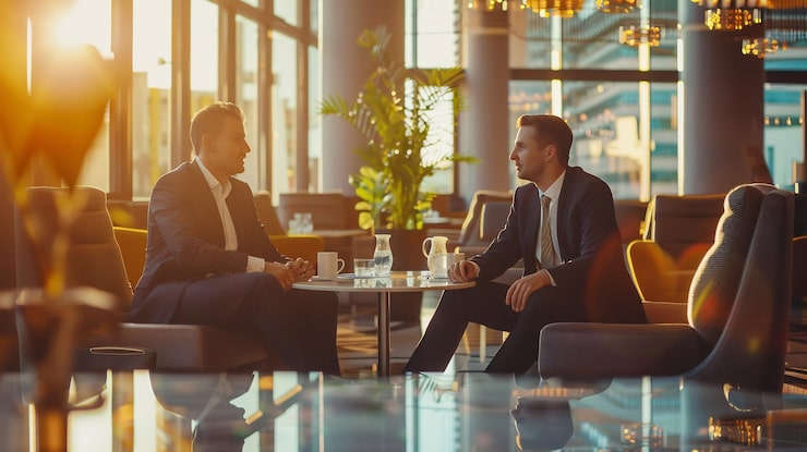 Professional business consultation in a luxury office - Private Lending